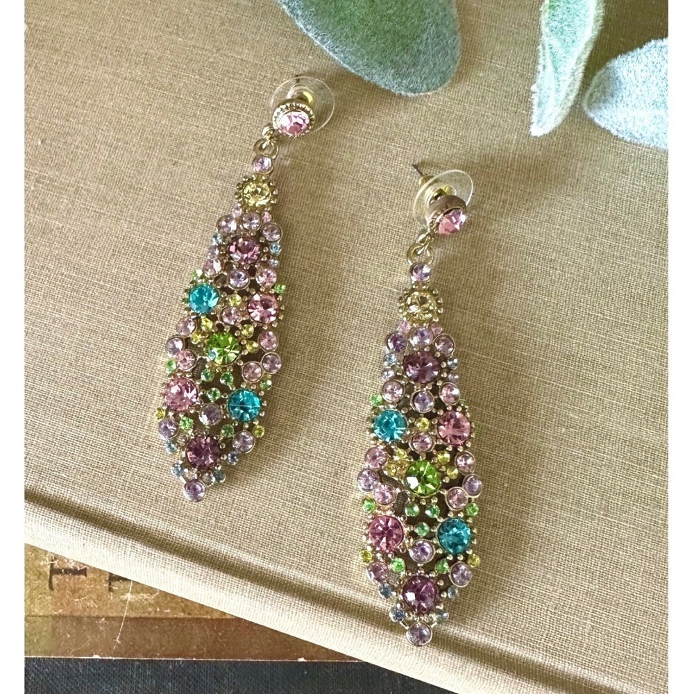 Rhinestone chandelier earrings